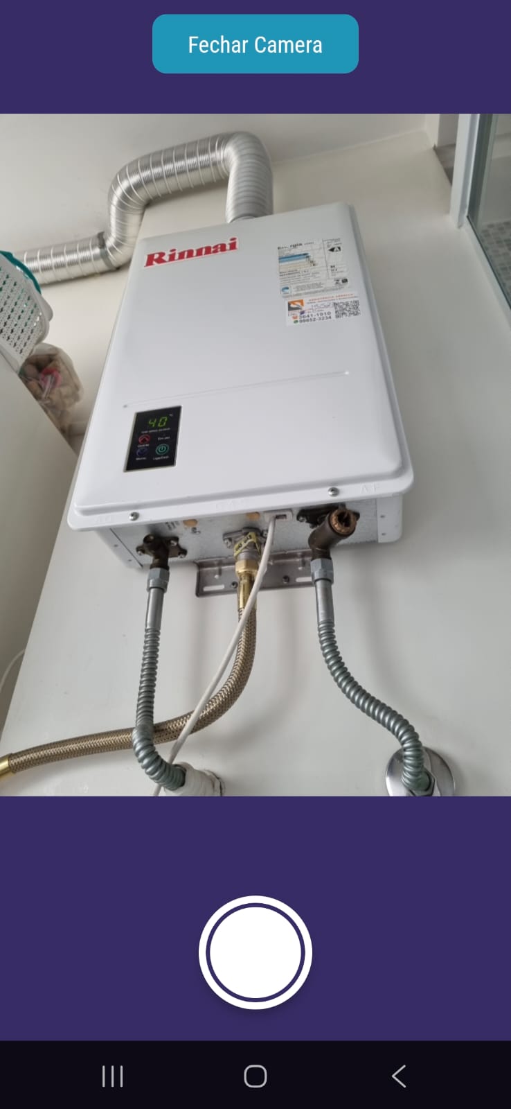 Aplicativo para Inspeção e Auditoria Inspeção Pro - foto aquecedor